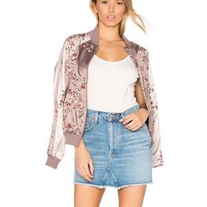 AGOLDE Quinn High Rise Jean Skirt Light Wash Distressed Festival Frayed